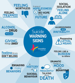 Suicide warning signs. Source: beyondblue